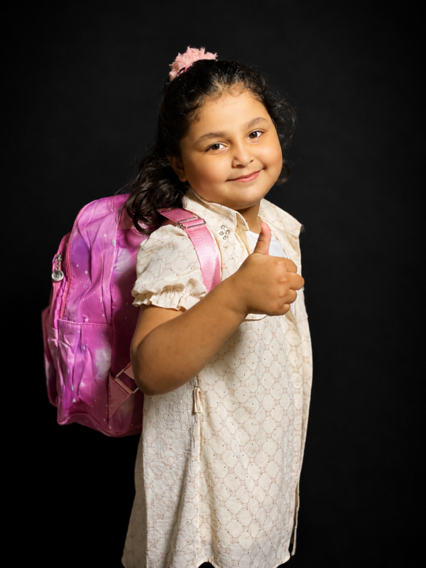 Girls Galaxy Print School Backpack