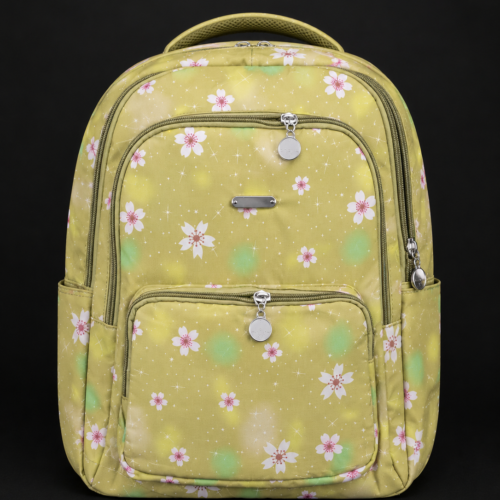 Floral Print Girls School Backpack