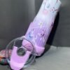 Floral Print Handle Stainless Steel Tumbler – Pink