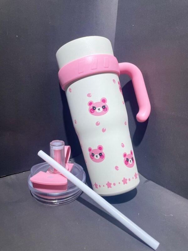 Cute Character Print Stainless Steel Tumbler