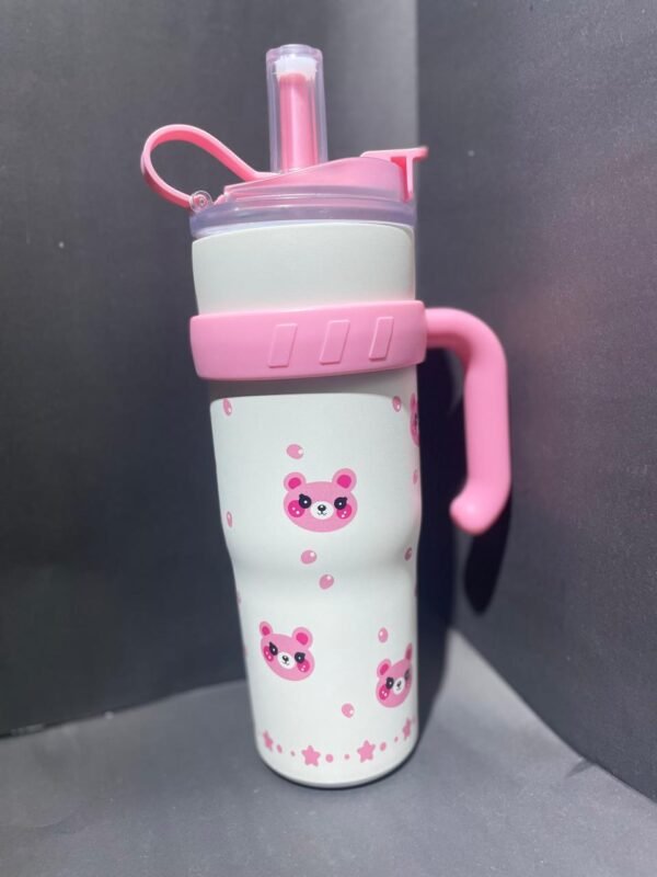 Cute Character Print Stainless Steel Tumbler