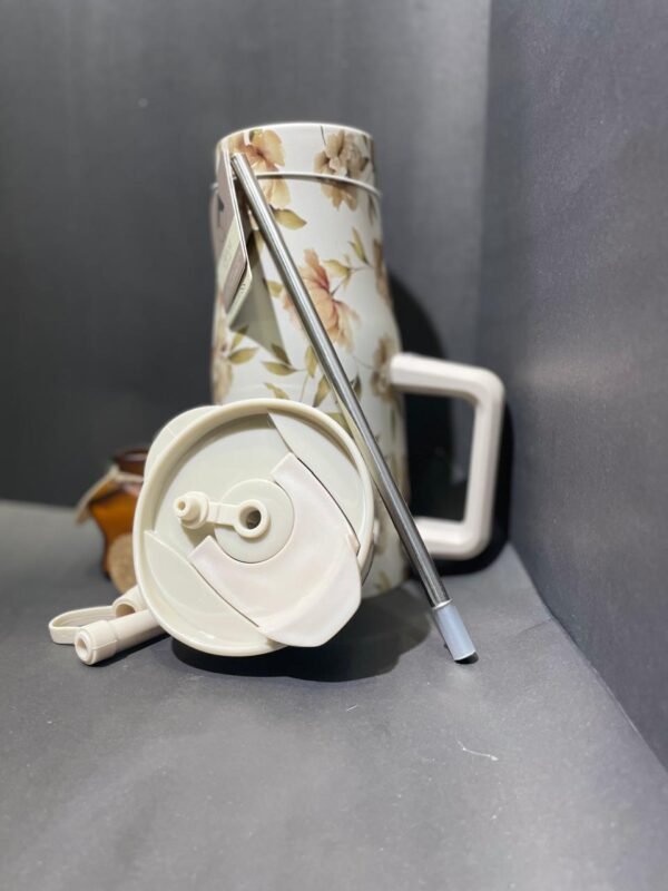 Floral Print 30oz Stainless Steel Vacuum Insulated Tumbler – Cream