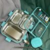 3-Compartment Stainless Steel Lunch Box
