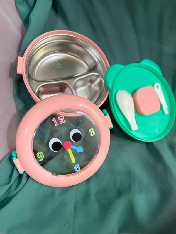 Clock-Style Stainless Steel Lunch Box