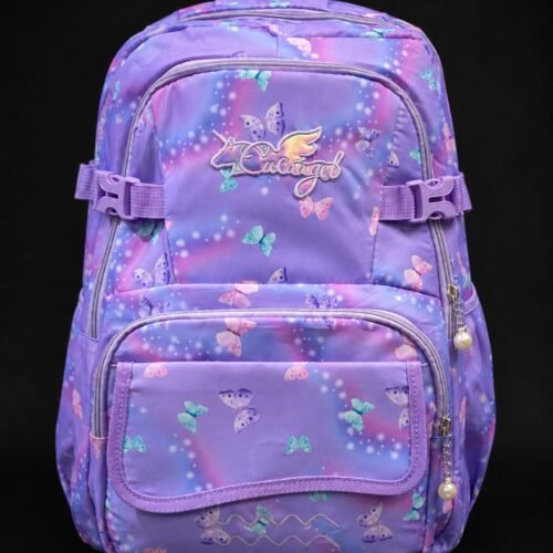 Butterfly Print Girls School Backpack
