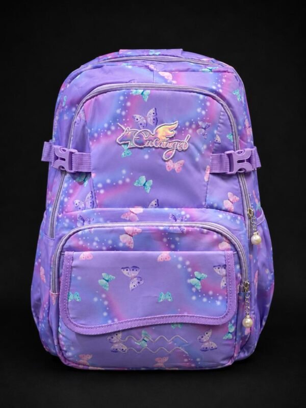 Butterfly Print Girls School Backpack