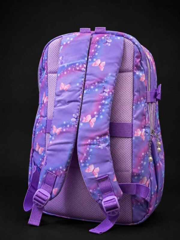 Butterfly Print Girls School Backpack