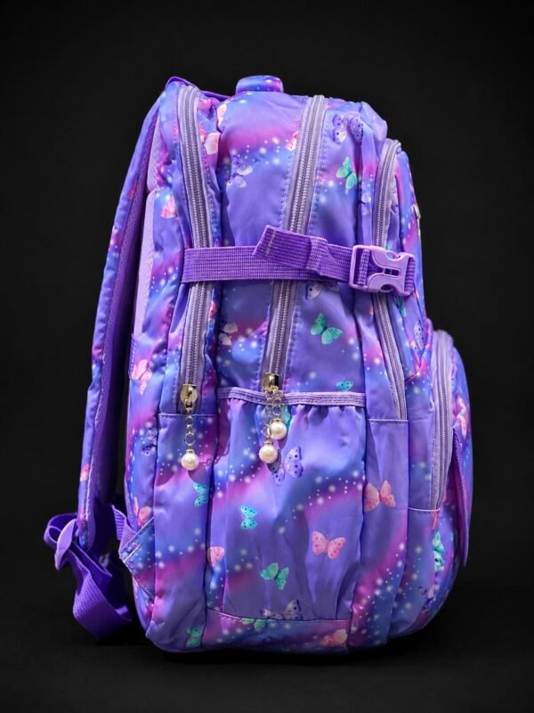 Butterfly Print Girls School Backpack