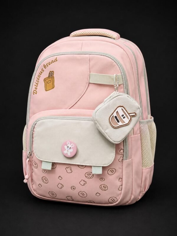 Girls Cute Pink School Backpack