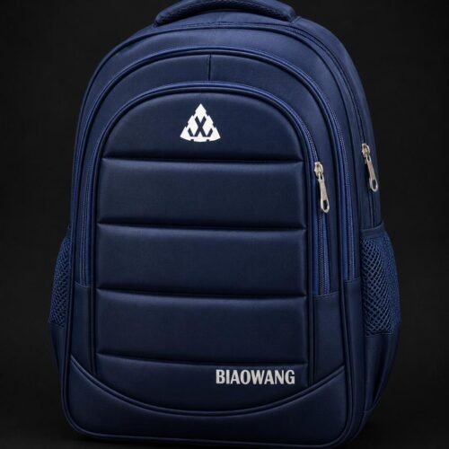Premium Navy Blue Multi-Compartment Backpack
