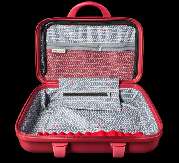Roncato Red Hard Shell Cabin Suitcase