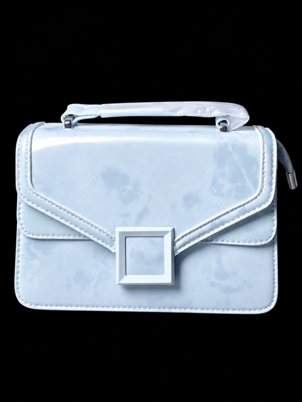 IMG_3030 Elegant Pastel Blue Structured Handbag